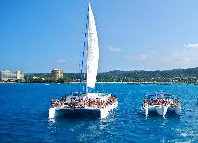 catamaran booze cruise montego bay